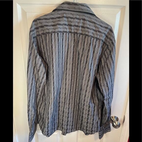 Bugatchi uomo men’s button down shirt sz L - Picture 4 of 7